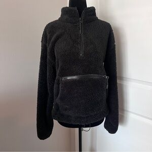 Cozy Black Fleece Pullover